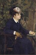 Woman in a Garden-Lise Trehot(Woman with a Segull Feather) renoir